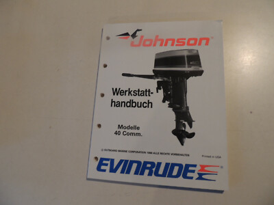 Werkstatthandbuch Johnson / Evinrude Außenborder 40 PS Comm.  1988 1989