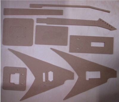 Alexi Laiho V ESP Gitarre Schablone templates Gitarrenbau
