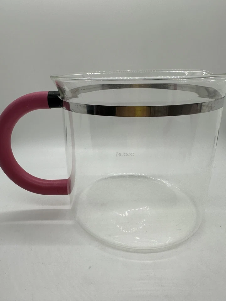 Le Pot by Bodum - Glass Teapot Kettle Plastic Infuser - 32 oz (1 liter) PINK! - Image 4 of 4