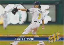 2017 Montgomery Biscuits Hunter Wood RC Rookie Tampa Bay Rays