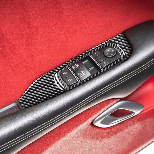 64Pcs Real Carbon Fiber Kits Full Interior Trim Cover For Dodge Challenger 15-23 - Picture 7 of 17