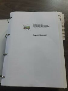 Claas Jaguar 830 840 850 860 870 880 890 900 Service Manual Book Mechanical | eBay