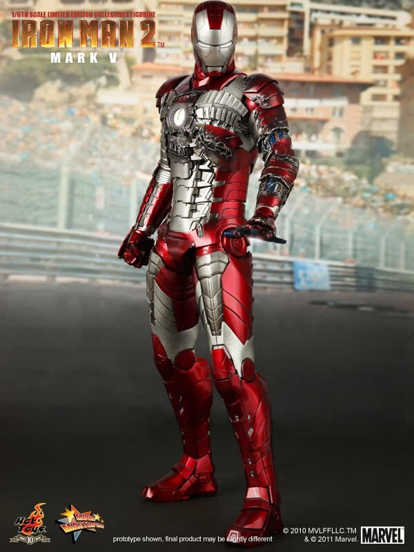 HOT TOYS MMS145 IRON MAN 2 IRON MAN MARK V 1/6 SCALE FIGURE