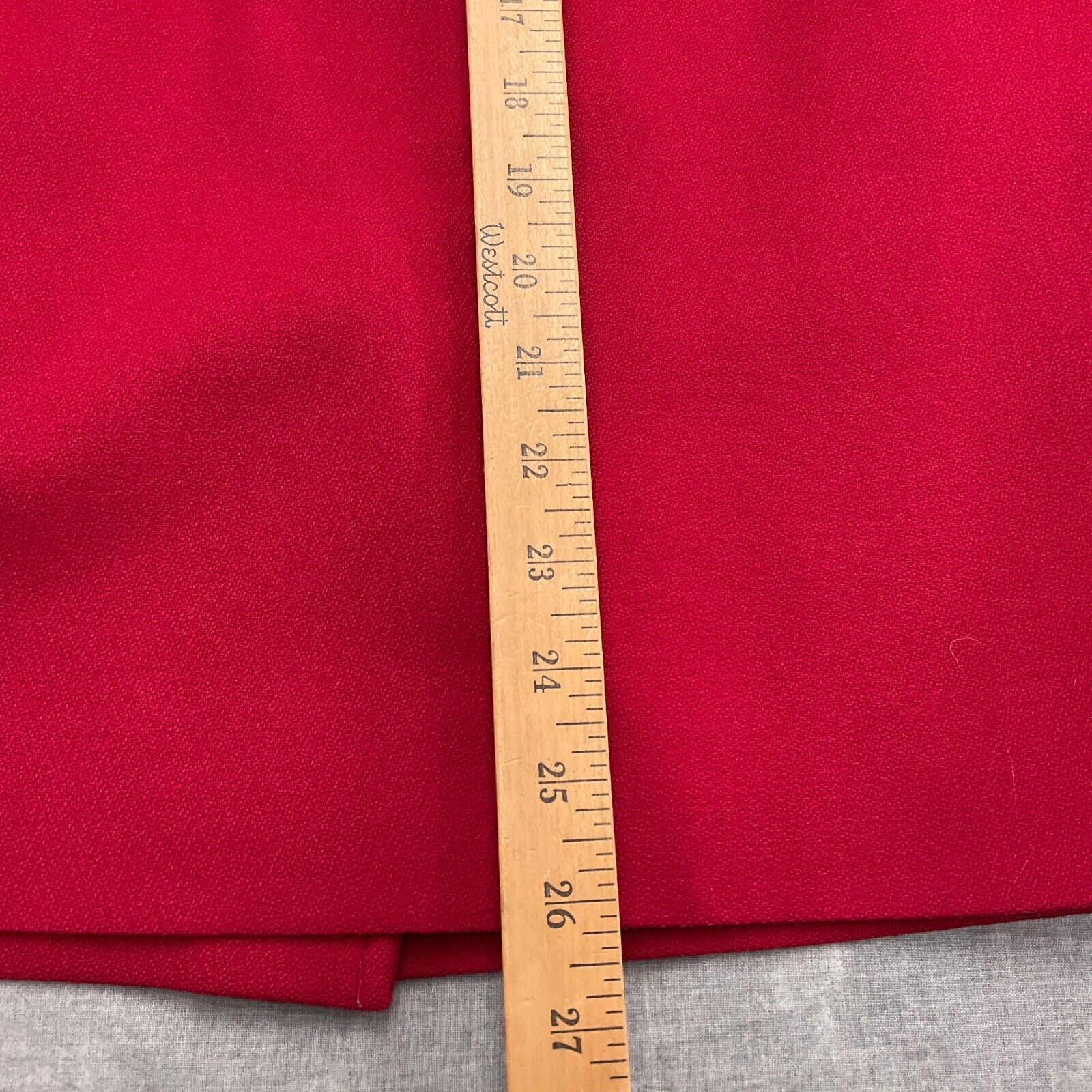 Pendleton Skirt Women 10 Red Wool Lined Back Slit… - image 6