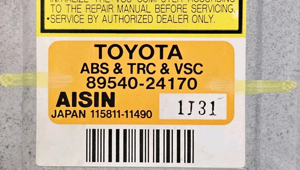 Módulo de deslizamiento de control de tracción Lexus SC430 ABS TRC VCS 2002-2006 OEM 89540-24170 Foto 3 de 4