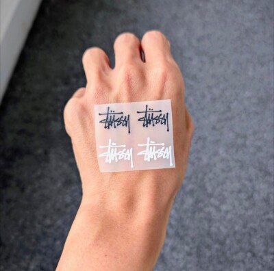 Stussy Trend FASHION Heat transfer iron on tee shirt Cap Fabric