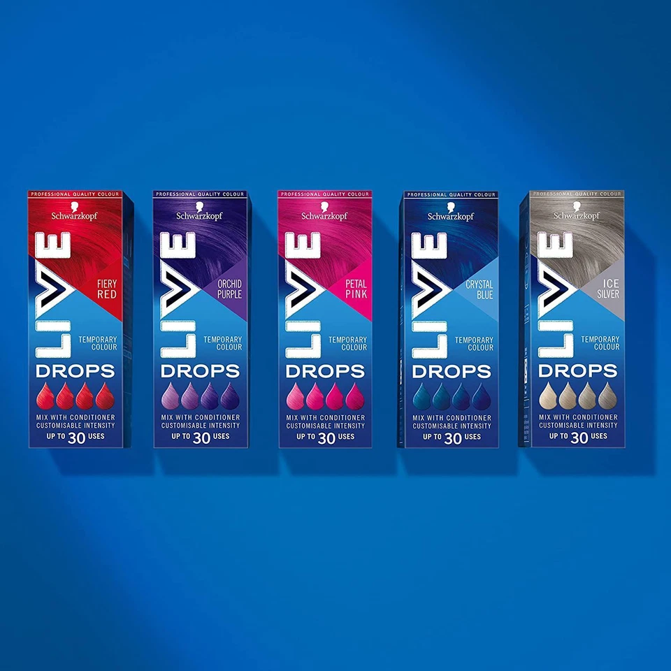 Schwarzkopf LIVE Colour Drops Semi-Permanent Hair Dye, 1 Pack or 3 Pack - Image 2 of 4