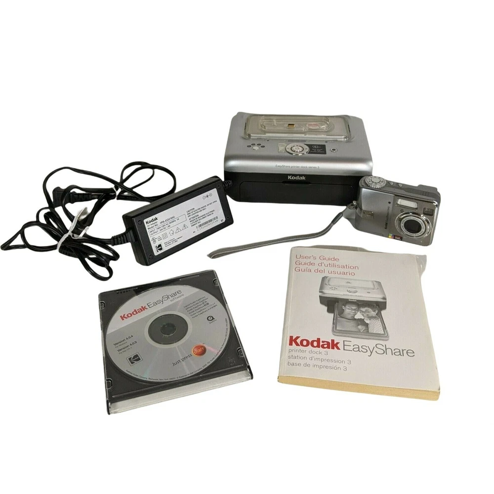 Kodak Easyshare Series 3 Photo Printer Digital Camera Dock W/ A/C Adapter AS IS
