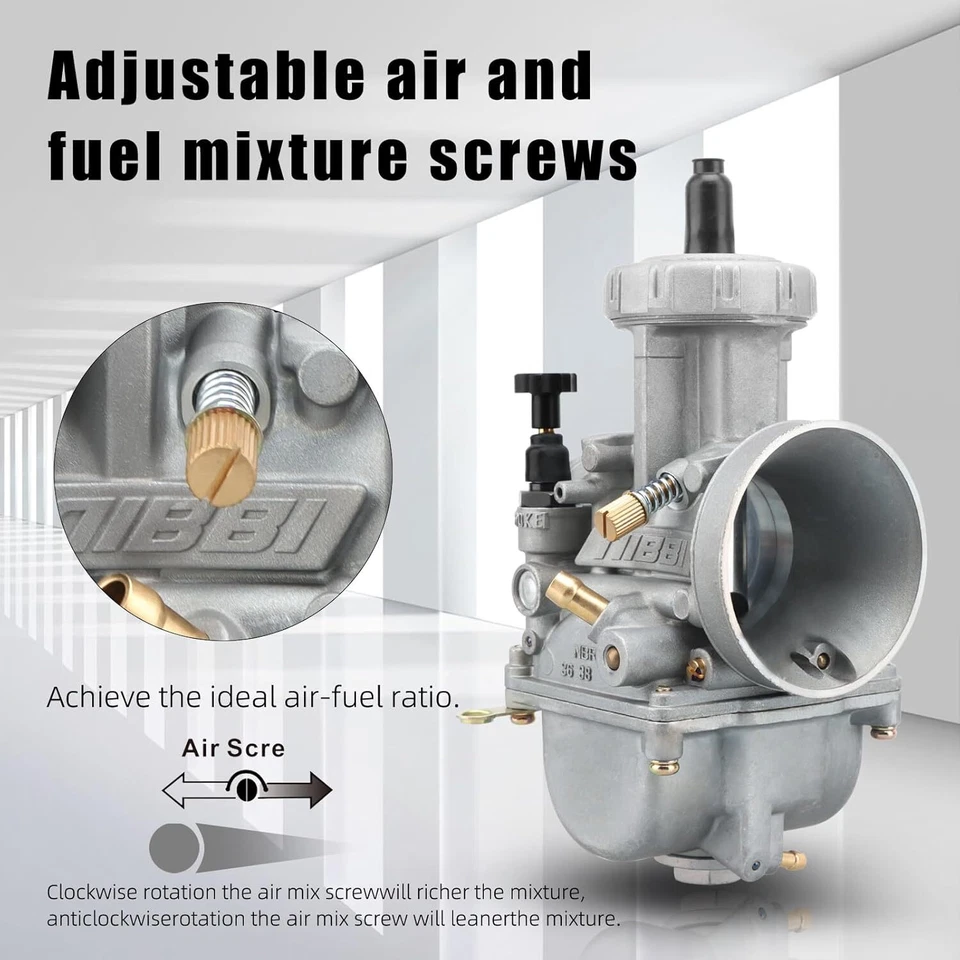 NIBBI PWK 36mm Pre-Jetted Carburetor Carb For Yamaha TT500 XT500 SR500 1976-1981 - Image 4 of 4