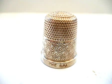 SILVER THIMBLE--THE SPA--SIZE 7--B'HAM 1929--H.C&S
