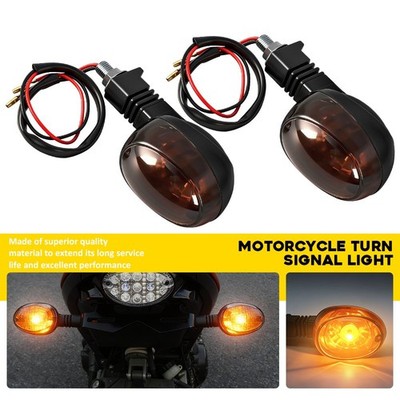 2PCS For Buell X1 1999-2002 Blast 2000-2010 Smoked Turn Signal Tail Light Amber