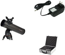 Nexstar 130 SLT Computerized Telescope with 18778 AC Adapter Black , Eyepiece a