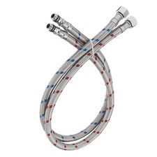24 Inch Stainless Steel Faucet Connector Braided Supply Line Universal Fit