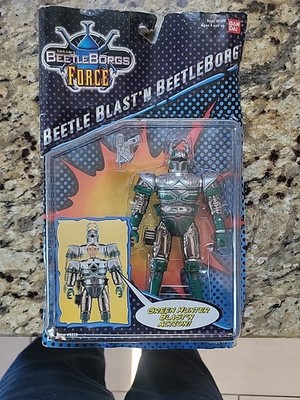 Saban's Beetleborgs Force Action Figure Green Hunter 1998 Vintage
