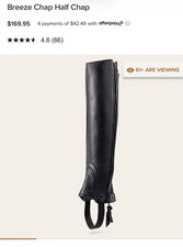 Ariat half chaps short small