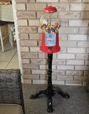 Retro Bubble Gum Vending Machine Vintage Style Candy Gum Ball Dispenser w Stand