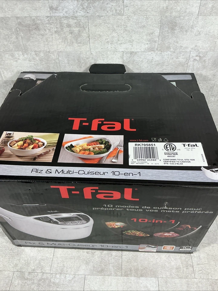 T-fal 10-In-1 Rice And Multicooker W 10 Auto Functions Cooker Tested Working - Image 2 of 4