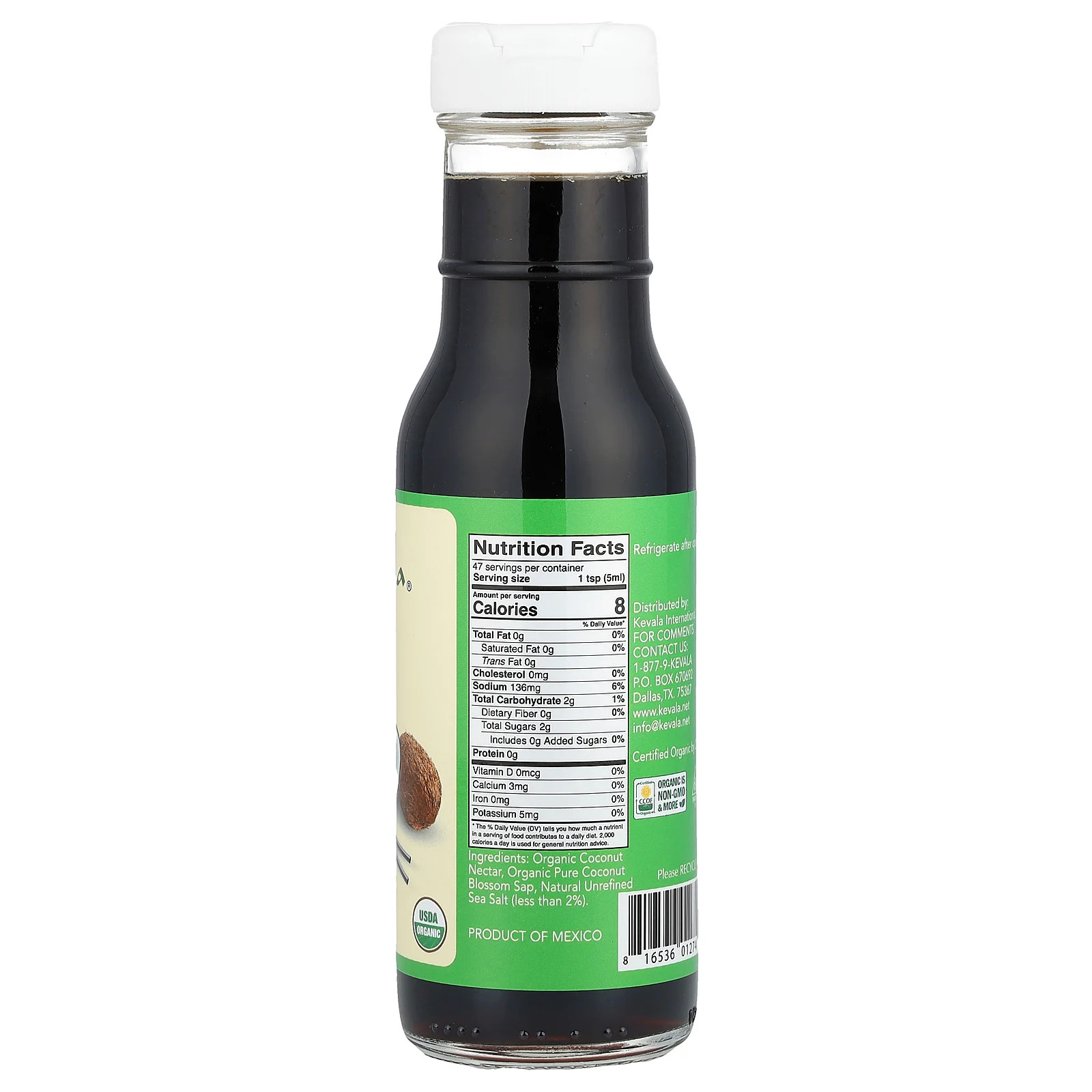 Organic Coconut Aminos, 8 fl oz (236 ml)