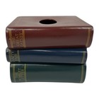 Vintage 1995 Faux Stack Of Library Books Tissue Box Cover Ceramic Bandwagon Inc
