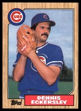 Dennis Eckersley 1987 Topps #459 Cubs MLB READ FREE SHIPPING AutographDen