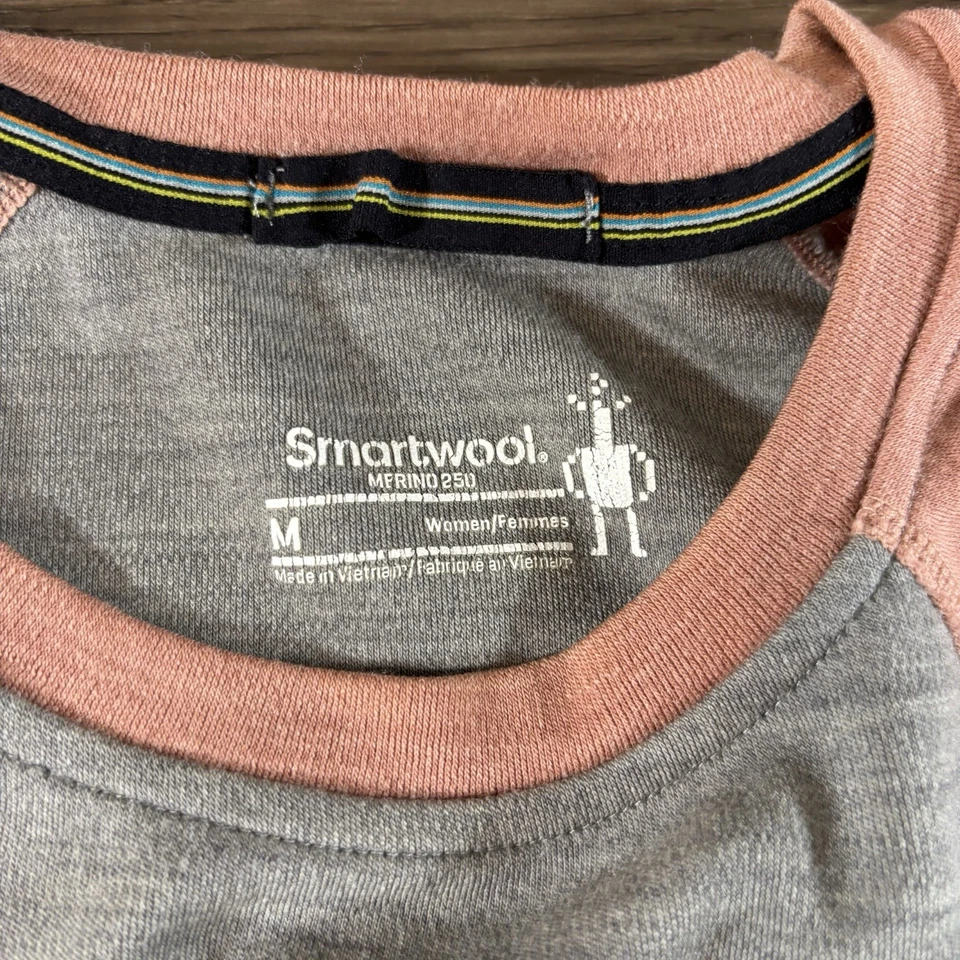 Smartwool Merino 250 Capa Base Mujer Talla Mediana Manga Larga Lana ** Foto 2 de 4