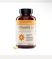NatureWise Vitamin D3 5000IU Supplement 125mg Capsules, 360 Count