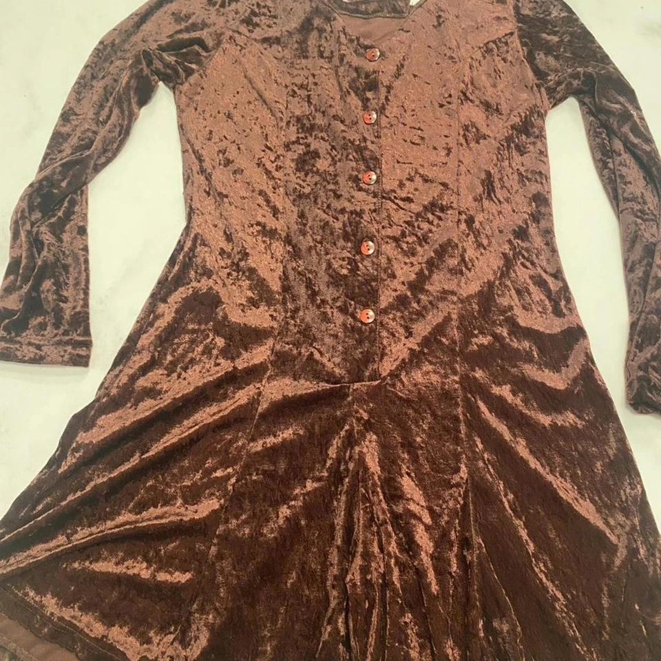 Borgoña 90’s terciopelo manga larga fairycore capricho romántico shorts mameluco Foto 3 de 4