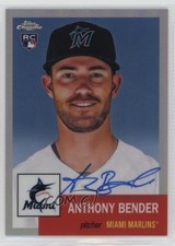 2022 Topps Chrome Platinum Anniversary Refractor 71/199 Anthony Bender Auto 0q0