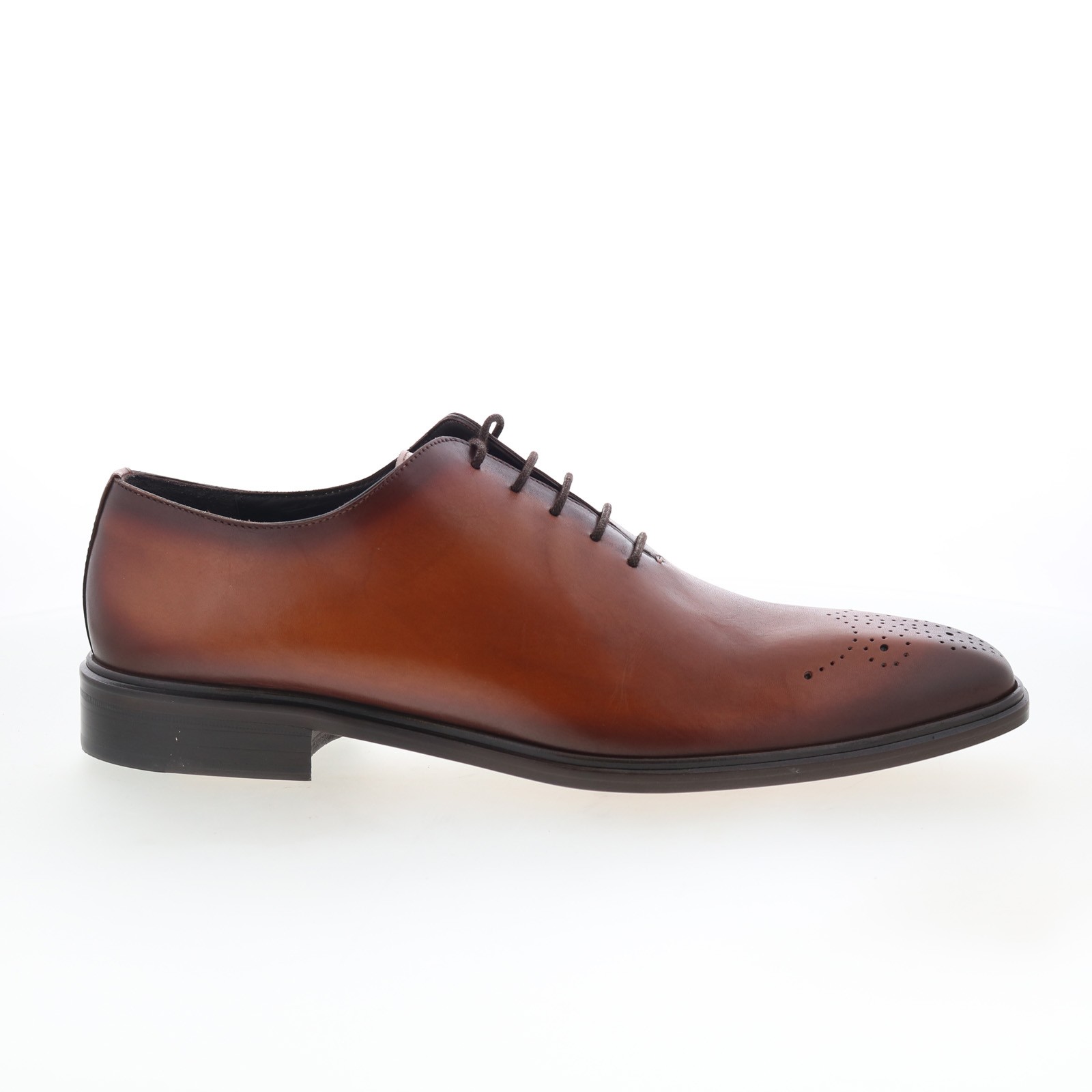 Mezlan 26564 Mens Brown Leather Lace Up Oxfords - Lace Ups Plain Toe Shoes 105 34890₽