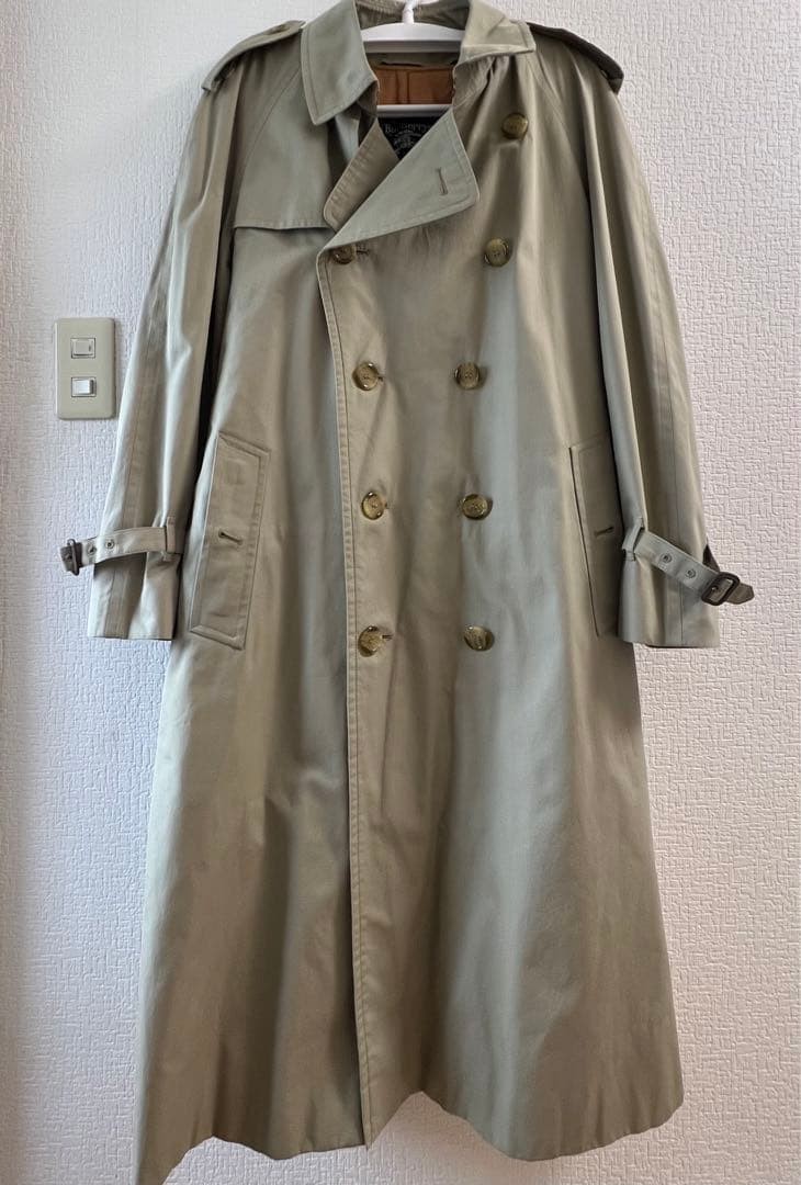 Burberry Trench Coat Iridescent Vintage 1990 L Used From Japan