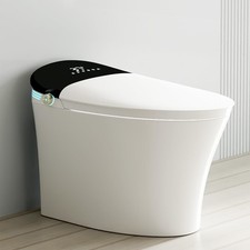 WinZo Smart Toilet With Bidet, One-Piece Elongated, Auto Open/Close  Flush