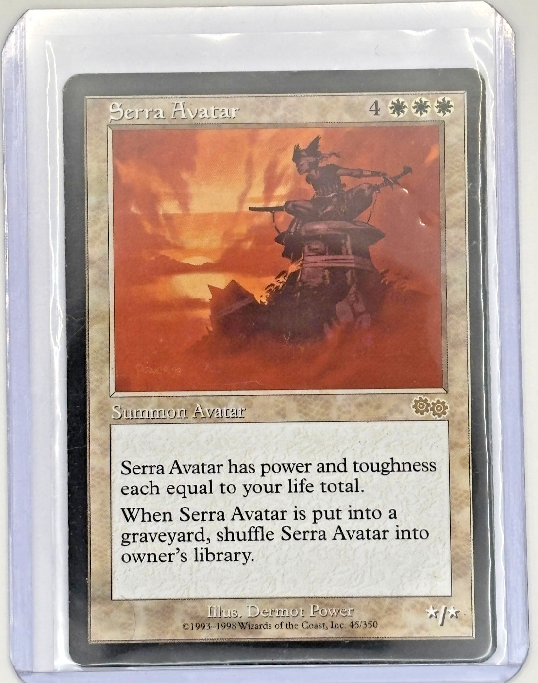 Serra Avatar - Urza’s Saga - Rare - MTG Magic Card - NM/LP Condition - 45/350