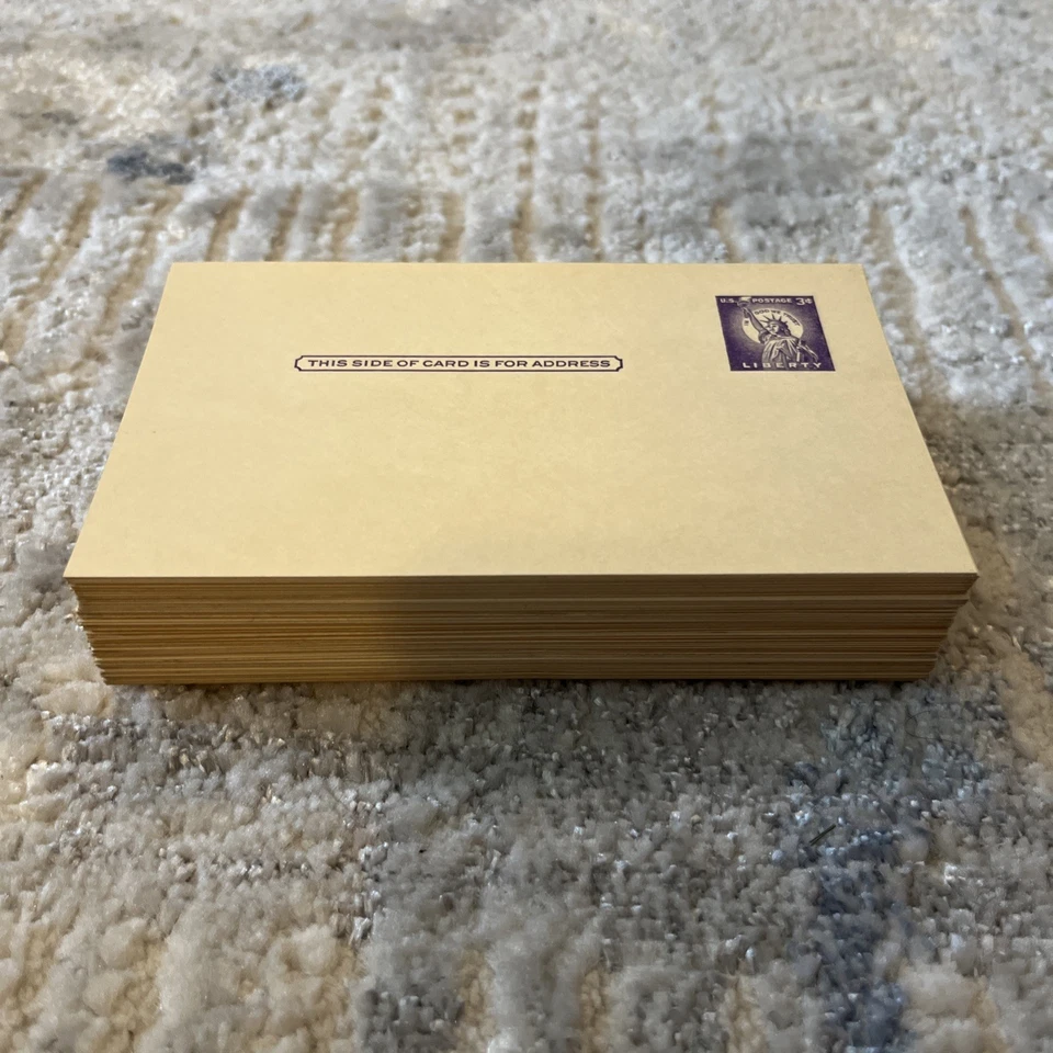 US Stamps SC# UX46 Statue of Liberty 3c Postal Card MNH 1958 Lot Of 113 - Image 2 of 4