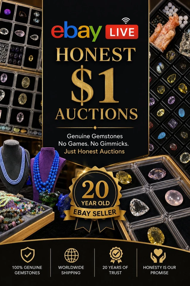 🔥 GEMSTONE LIVE! ALL $1 Start | Rare Jewelry, Gemstones & More