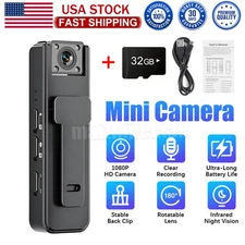 HD Mini Police Body Camera 1080P Video Audio Recorder Pocket Night Vision Cam