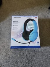PDP AIRLITE Wired Gaming Headset, Sony PS5/PS4/PS3/PC, Noise-canceling Blue