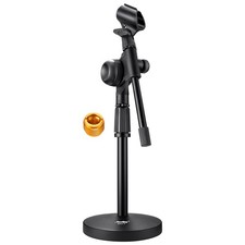 Mic Stand Desk Adjustable Tabletop Boom Arm MMs5 Fits 3/8 And 5/8 Inch