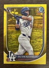 2025 Bowman Chrome Sapphire Dalton Rushing Yellow (RC) /75