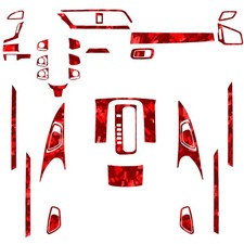 40pc Honda Civic 10th Red Forged Carbon Fiber Kit Complete Interior Decals 16-21 40pc Honda Civic 10th Red Forged Carbon Fiber Kit Complete Interior Decals 16-21