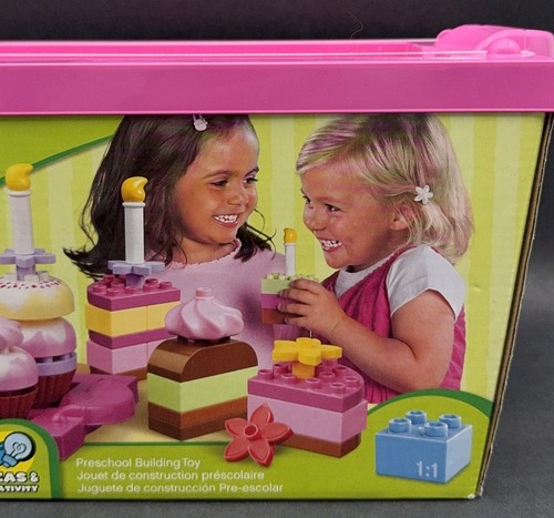 NOS NEW LEGO DUPLO 6785 BIRTHDAY PARTY PLAYSET PINK TUB SET CAKES TRAY CUPCAKE - Picture 3 of 8