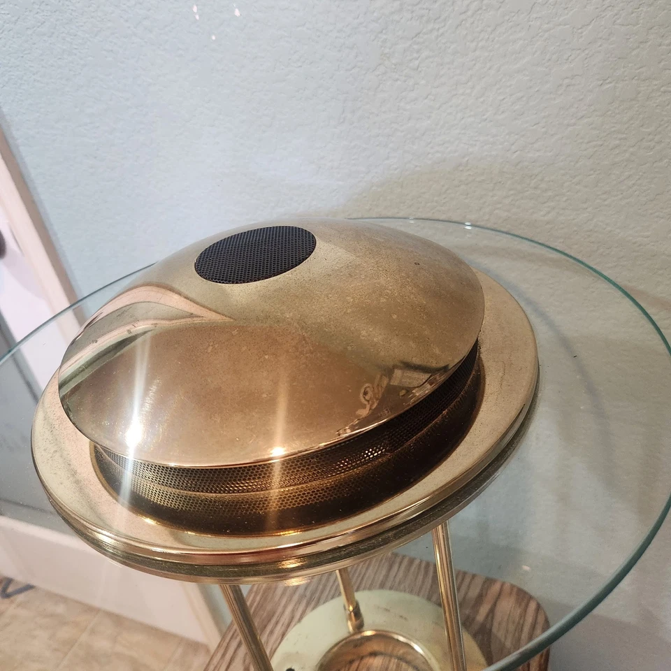 Antigo 1980 Robert Sonneman para George Kovacs Saturn UFO lâmpada de mesa regulável não testada - Imagem 2 de 4