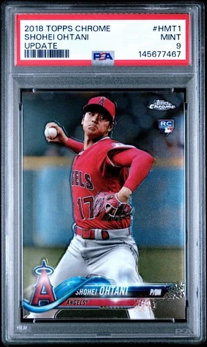 2018 Topps Chrome Update - Shohei Ohtani #HMT1 (RC) PSA 9