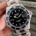 Rare Orient Diver Automatic ER00 Black Dial Blue Bezel Date Sport Watch Men