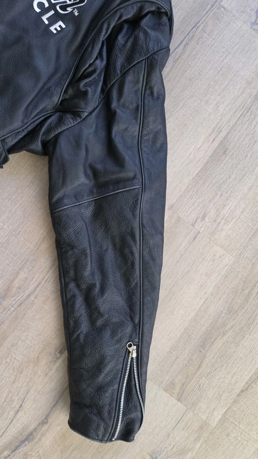Vintage Indian Motorcycle Leather Jacket Mens L Black Side Lace CA31466 Canada - product detail image 15