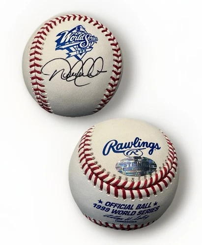Derek Jeter signed baseball. Steiner Hologram. 1999 World Series Rawlings