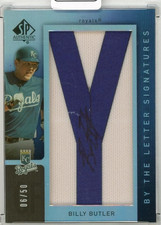 2007 UPPER DECK SP Authentic Billy Butler By the Letter Signatures #51【06/50】