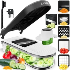 Mandoline Slicer for Kitchen - Vegetable Chopper, Onion Potato Food Veggie Fruit