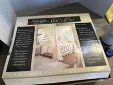 Vintage Lifestyles Sheer Bed Canopy.  New Old Stock.  Ivory. Boho. Romantic.