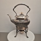 James Deakin & Sons Silver Plated Spirit Kettle Teapot on Stand with Burner