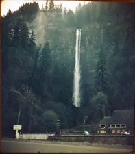 Multnomah Falls  Portland OREGON - 1959 Stereo Realist 3D Slide #1755
